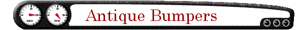 Antique Bumpers